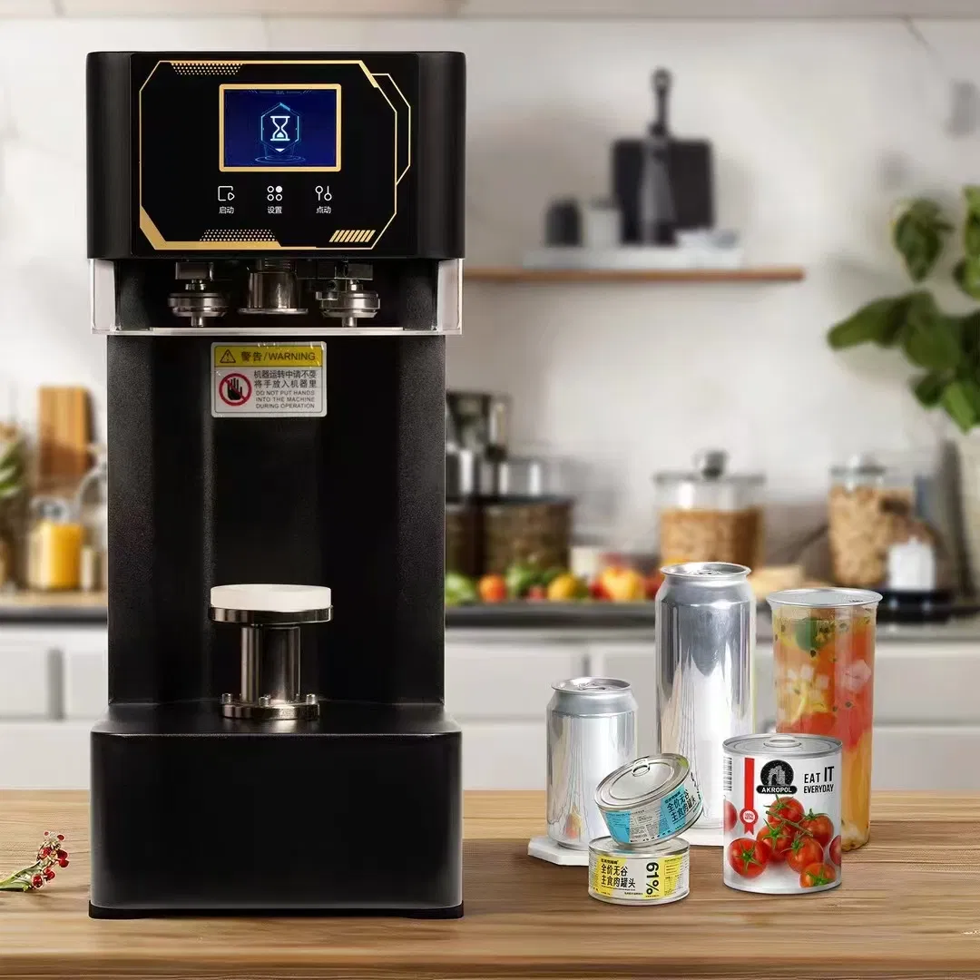 Automatic Pet Plastic Easy Open Can Sealing Seamer Machine