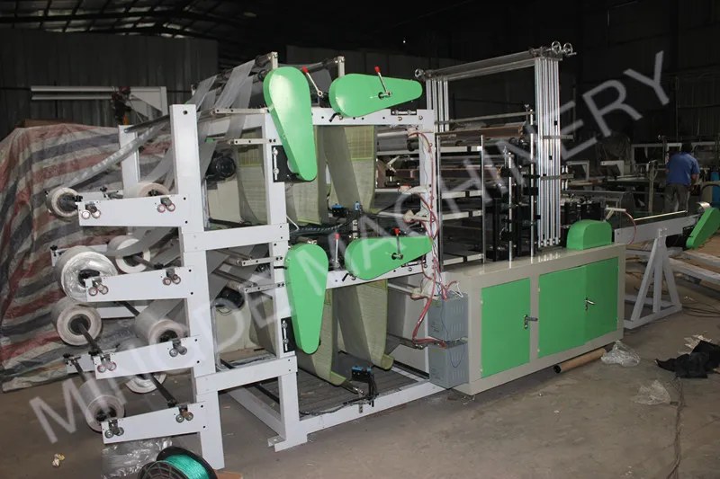 Double-Layer Bottom Heat Sealing Cold Cutting Plastic T-Shirt Bag Making Machine