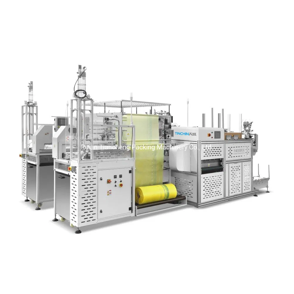 Full Automatic Double Single Wall Coffee Drink Paper Plastic Cup Bowl Lids Packing and Case Erector Tape Sealing Machine Packaging Machine Making Machine