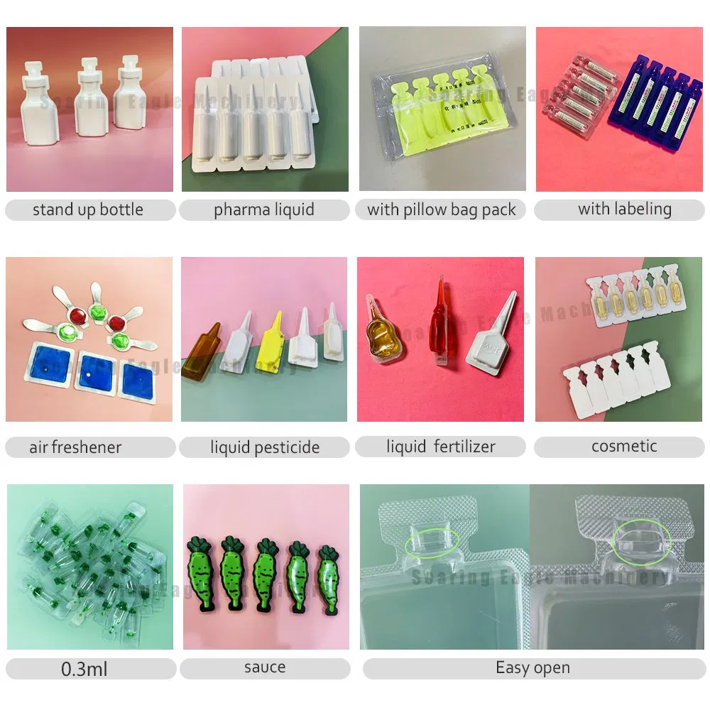 Liquid Food Single Mono Dose Plastic Ampoule Filling Sealing Machine
